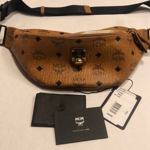Authentic MCM Fursten Visetos Small Belt Waist Bag